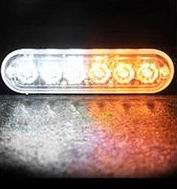 6 LED Blitzblink / strobe blink 12v / 24v - ALUMINIUM