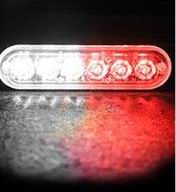 6 LED Blitzblink / strobe blink 12v / 24v - ALUMINIUM