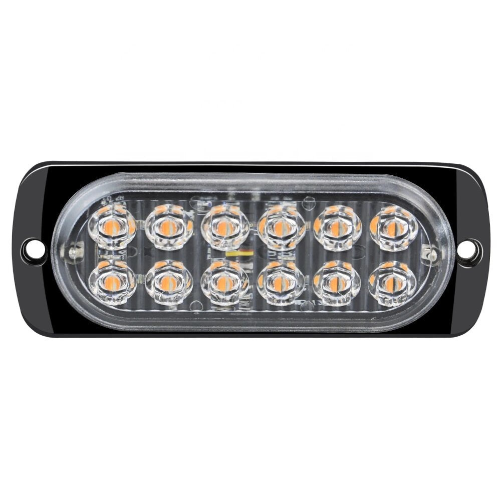 12 LED Blitzblink / strobe blink 12v / 24v - ALUMINIUM