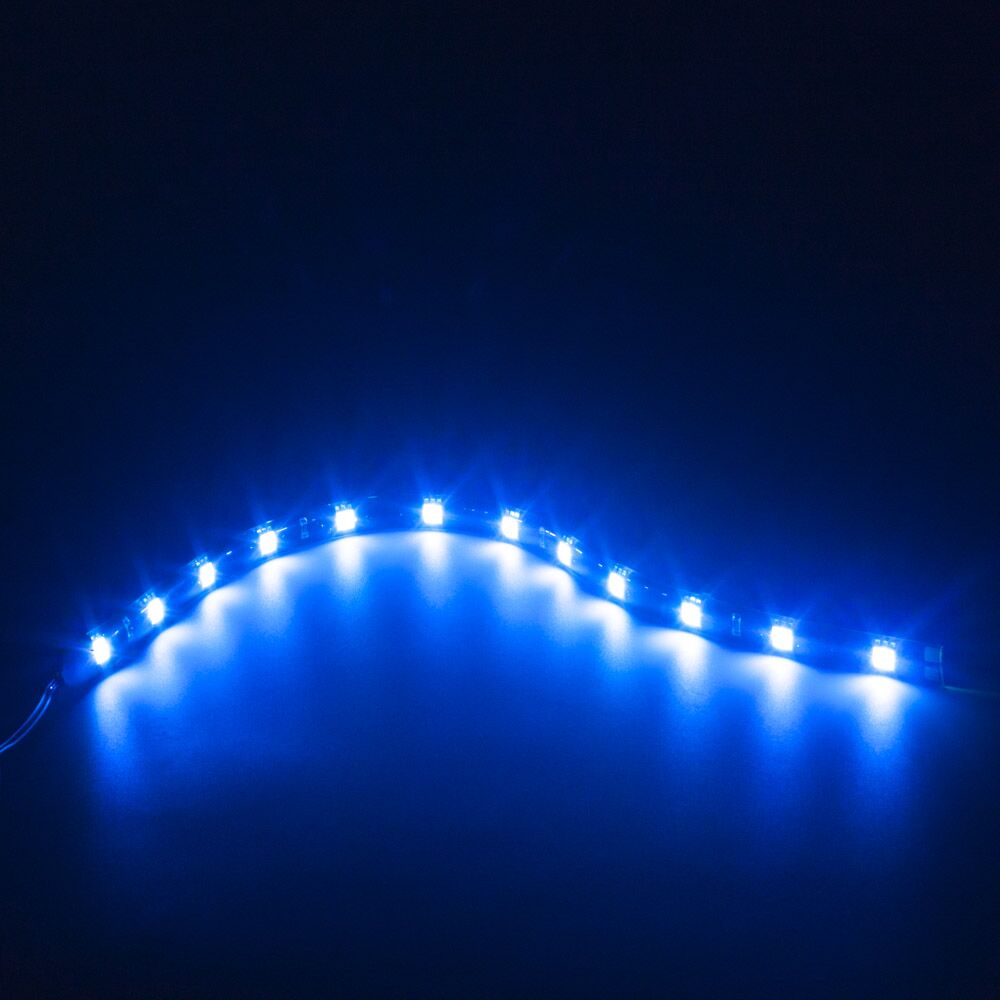 LED flexible strips 30cm vandtæt, 12v. Kraftigt lys