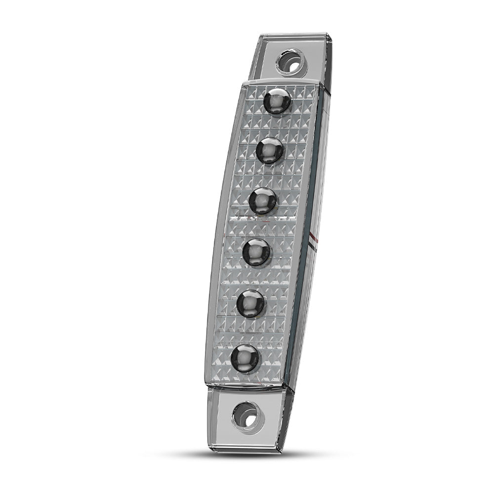 6 LED markeringslygte, 12 / 24v - 3D linser