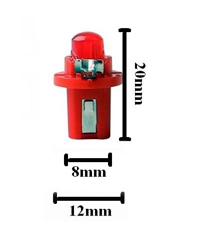 B8.5d LED Instrument pærer - sæt med  5 stk., 12v