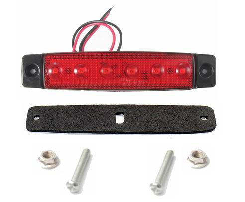 6 LED markeringslygte, 24v