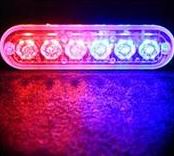 6 LED Blitzblink / strobe blink 12v / 24v - ALUMINIUM