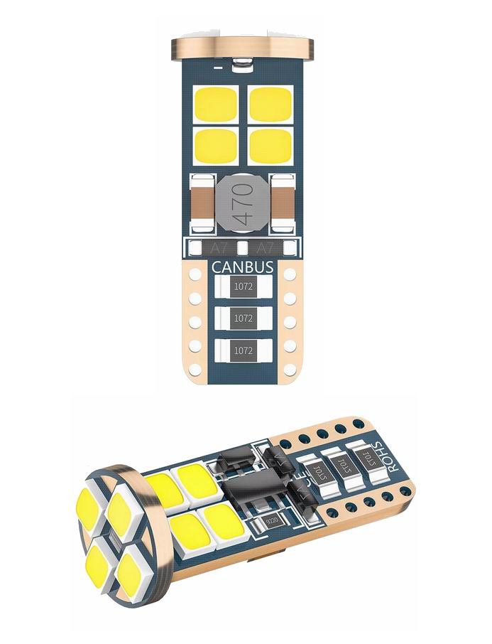 T10 W5W LED pære med CANBUS - 12v