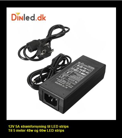 Strømforsyninger til 12v LED strips