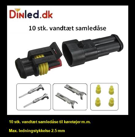 Vandtæt samleled til køretøjer 1-10 sæt