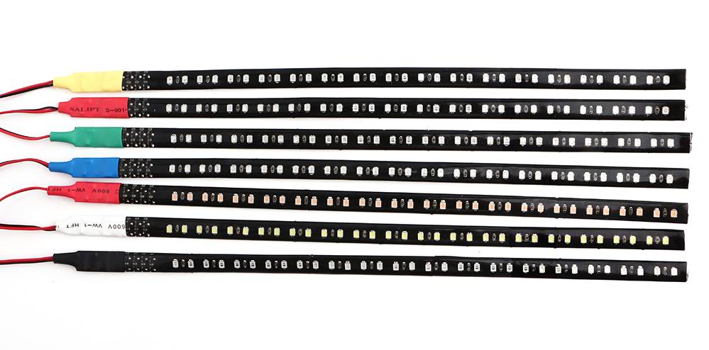 LED flexible strip 60cm med blitz / strobe funktion, vandtæt, 12v.