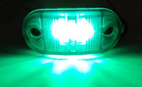 LED Blok markeringslygte, 12 / 24v