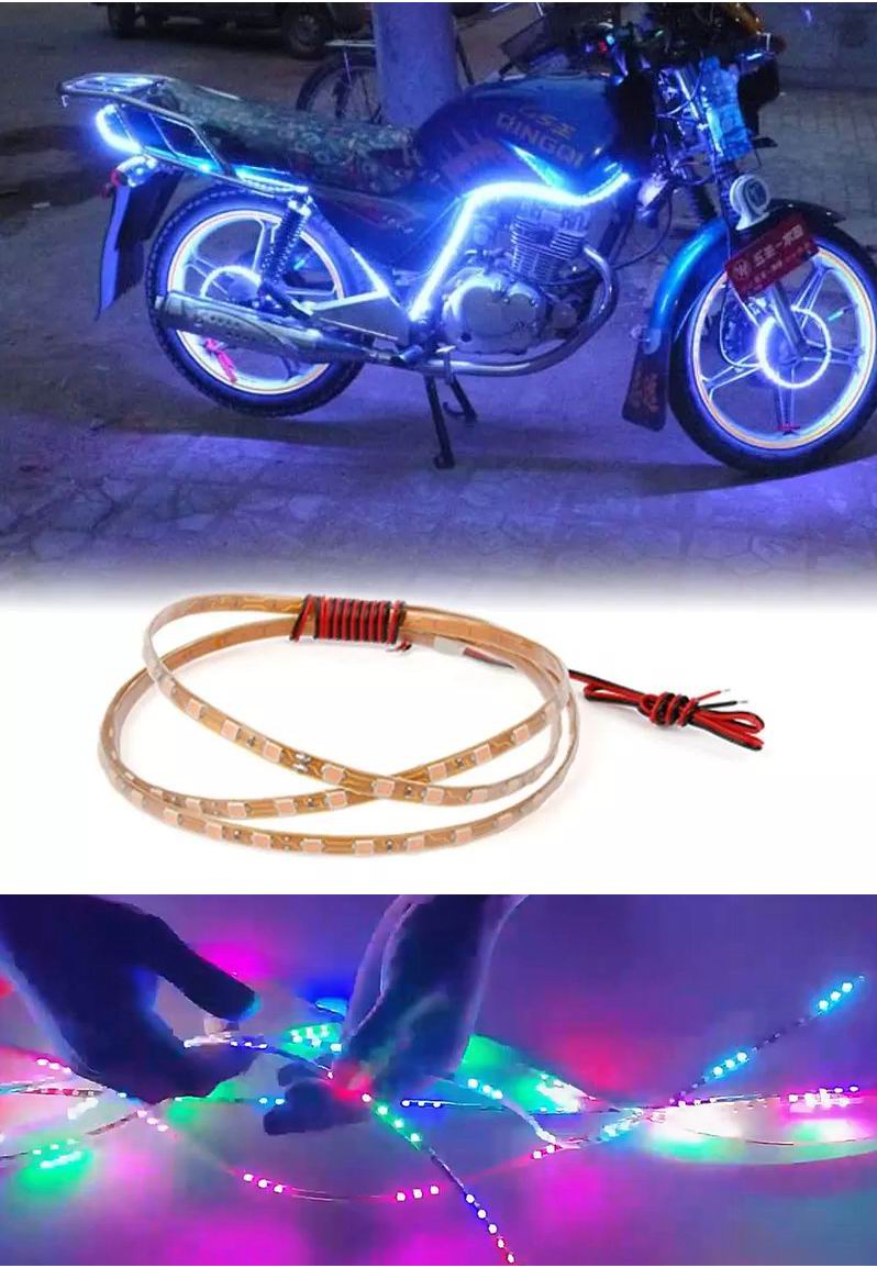 LED NEON Multicolor strips 45 - 90 - 135cm vandtæt, 12v.