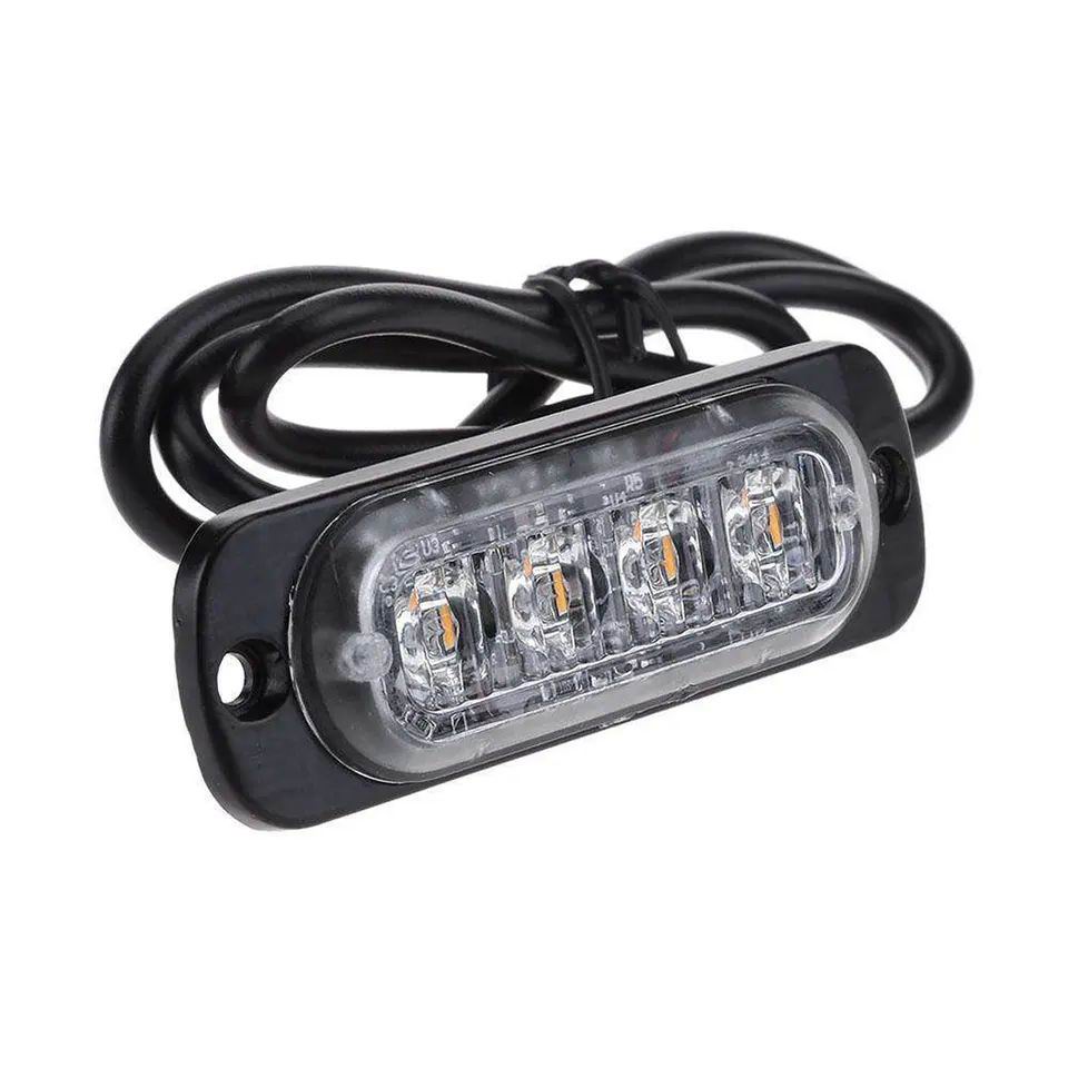 4 LED Blitzblink / strobe blink 12v / 24v - ALUMINIUM