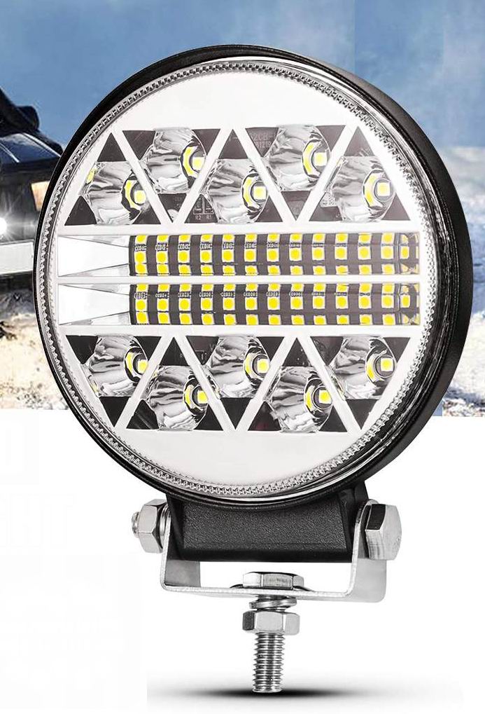 LED køretøjs projektør 51 watt COMBO, med BLITZ blink