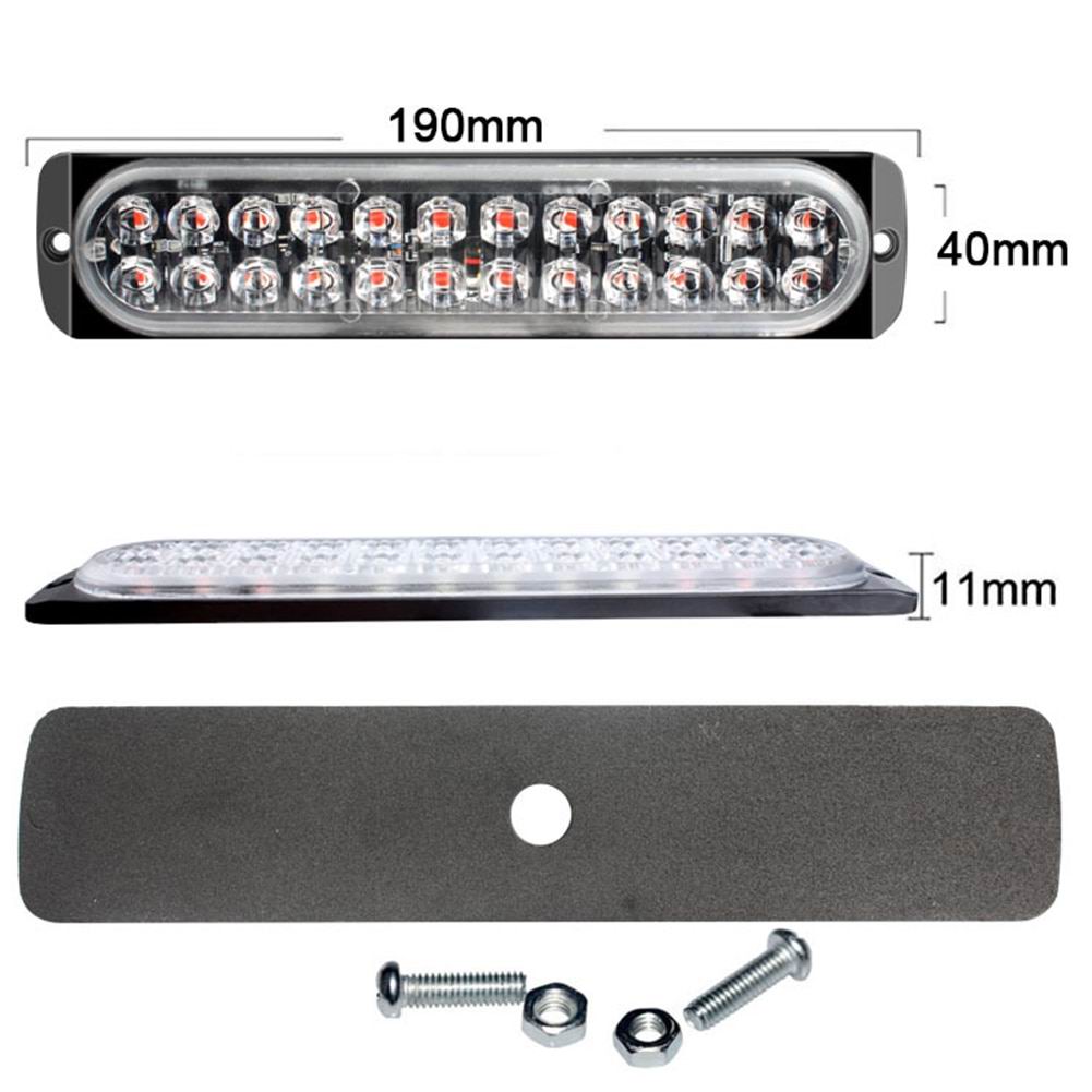 24 LED Blitzblink / strobe blink 12v / 24v - 2x12
