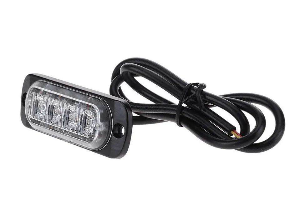 4 LED Blitzblink / strobe blink 12v / 24v - ALUMINIUM