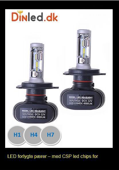 LED forlygtepærer CSP chips