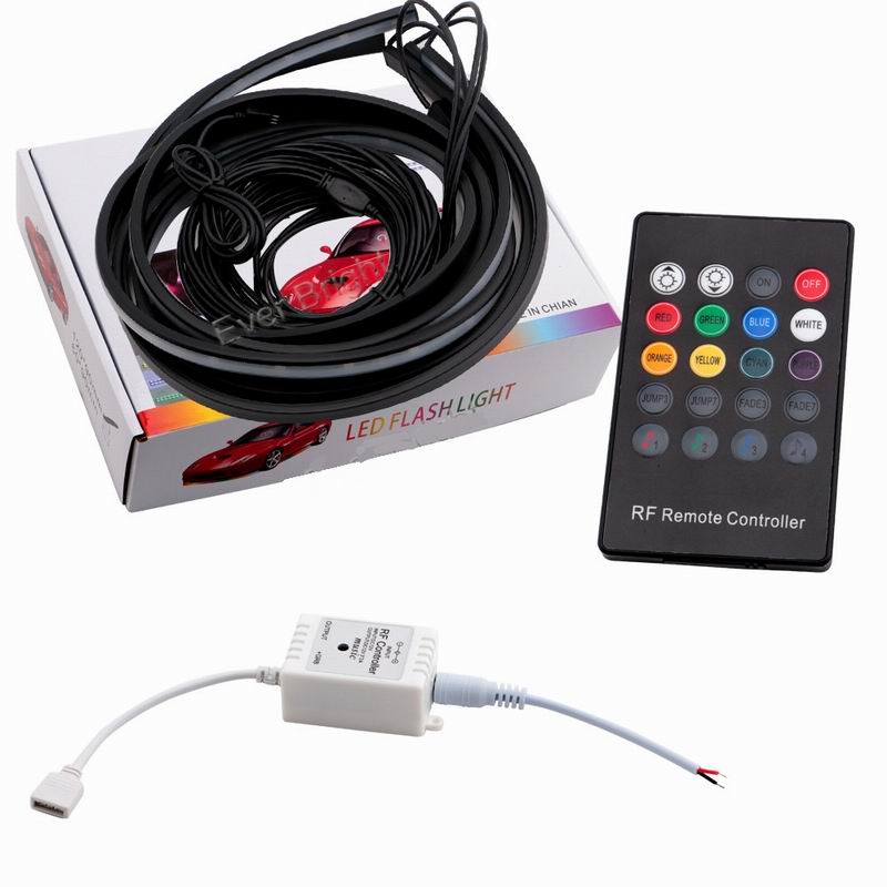 Ambient multicolor LED lys til montering under bilen 90x120 cm