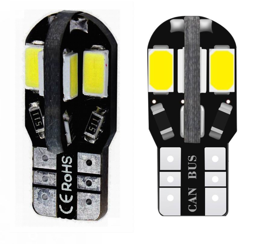 T10 W5W CANBUS LED  pære - 12v