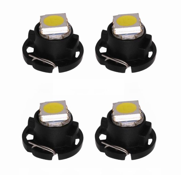T4.7 LED Instrument pærer - sæt med  4 stk., 12v