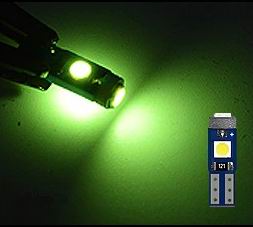 T5 W3W CANBUS LED  pære  - 12v