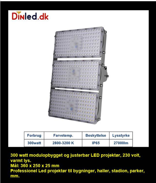 300 watt modulopbygget Professionel LED projektør