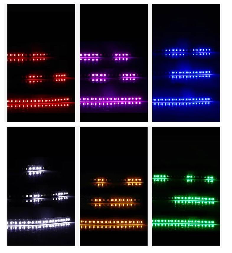LED flexible strip 60cm med blitz / strobe funktion, vandtæt, 12v.
