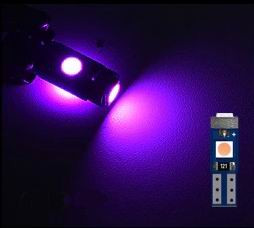 T5 W3W CANBUS LED  pære  - 12v