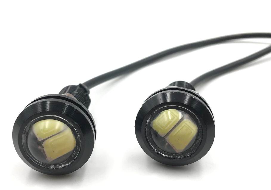 Eagle Eye LED lampe, 12volt, Sæt med 2 stk.