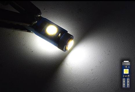 T5 W3W CANBUS LED  pære  - 12v