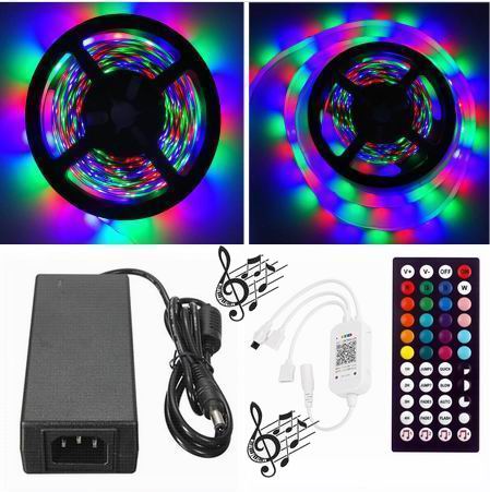 15 meter (3x5 meter), 12 volt, 72 watt, IP65, RGB LED strip - KOMPLET SÆT