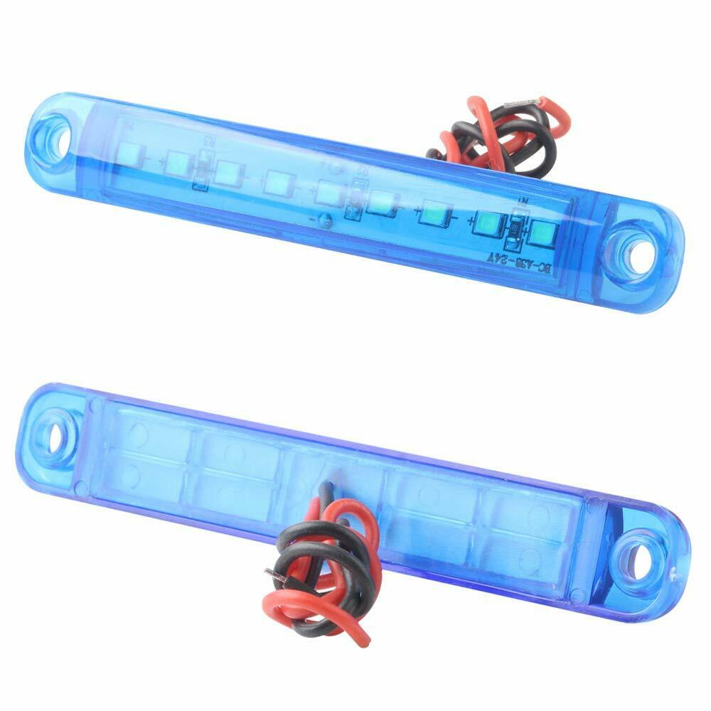 9 LED markeringslygte, 24v - 10stk
