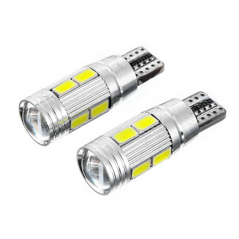 T10 W5W LED pære med projektor linse -  12v