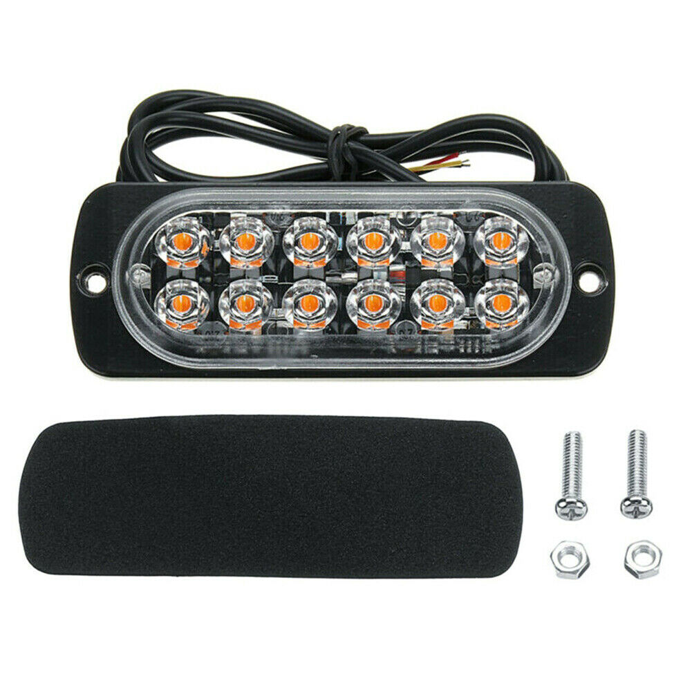 12 LED markeringslygte, 12v - kraftig model