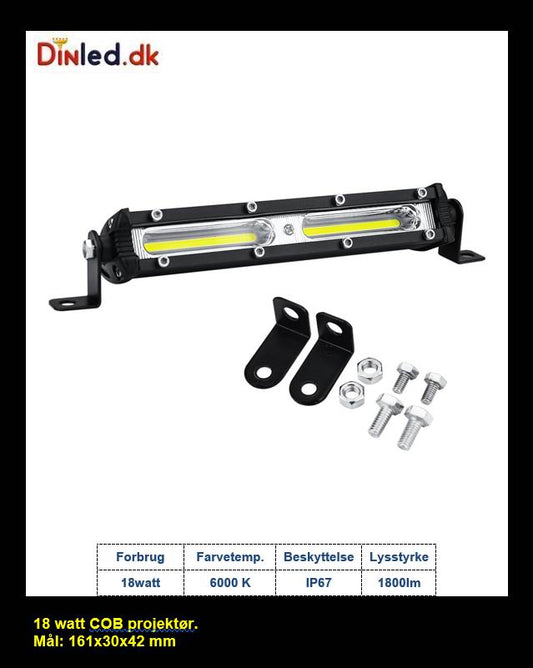 LED COB køretøjs projektør 36 watt 12/24 volt