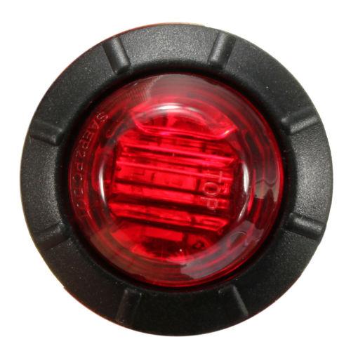 Rund LED markeringslygte, 24v