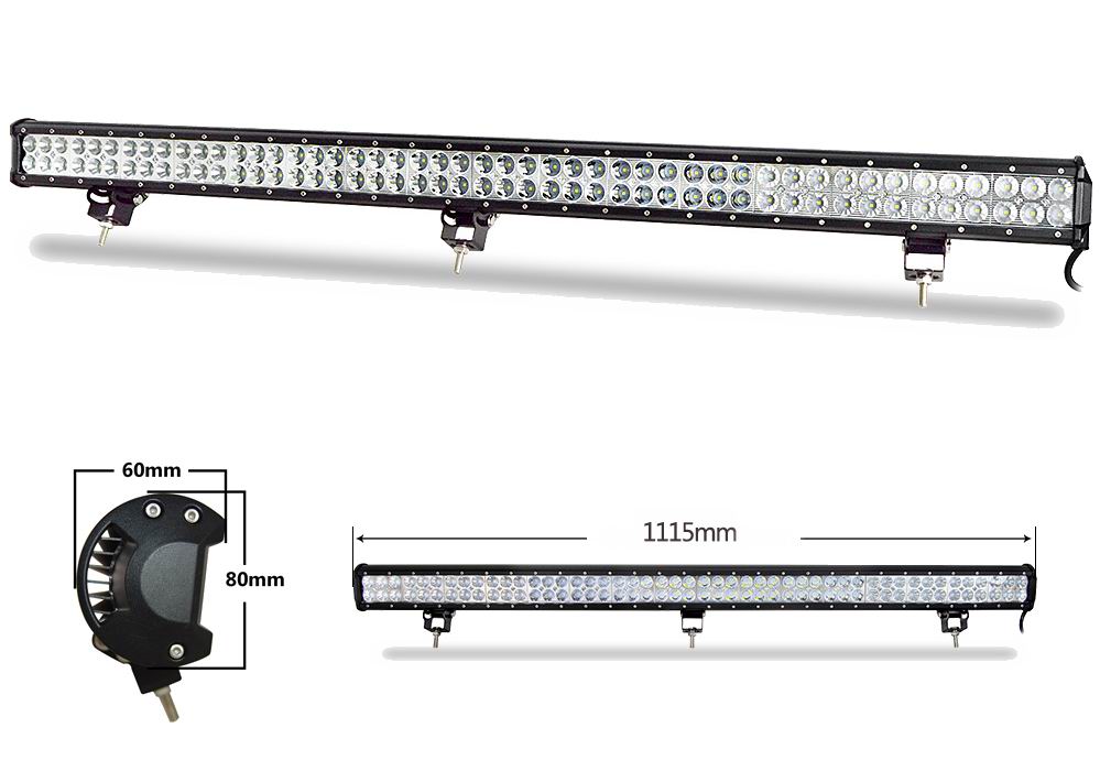 LED Lys bro / lys bar 234 - 288 watt 12/24 volt - Combo