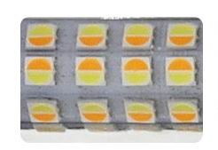 Super slim 80 watt LED lys bar, Hvid + Gul med blitzblink