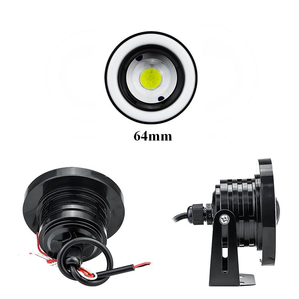 LED Eagle Eye projektør sæt med 2 stk. 12 volt - 10 watt