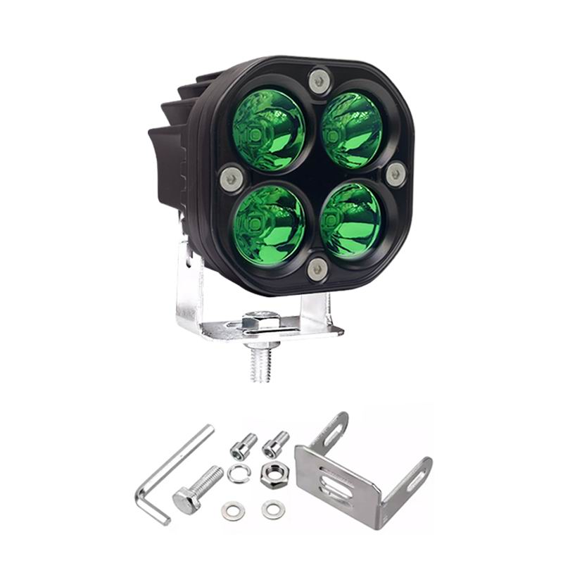 LED køretøjs projektør 40 watt 10-80 volt - GRØN