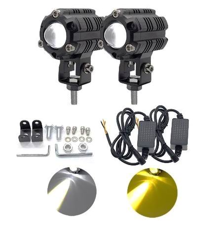 LED projektører 12 - 24 volt -  2 stk. sæt