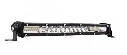 Super slim 52 watt LED lys bar, Hvid + Gul med blitzblink