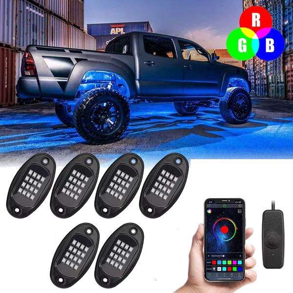 Ambient multicolor ROCK LED lys til montering under bilen - med APP styring