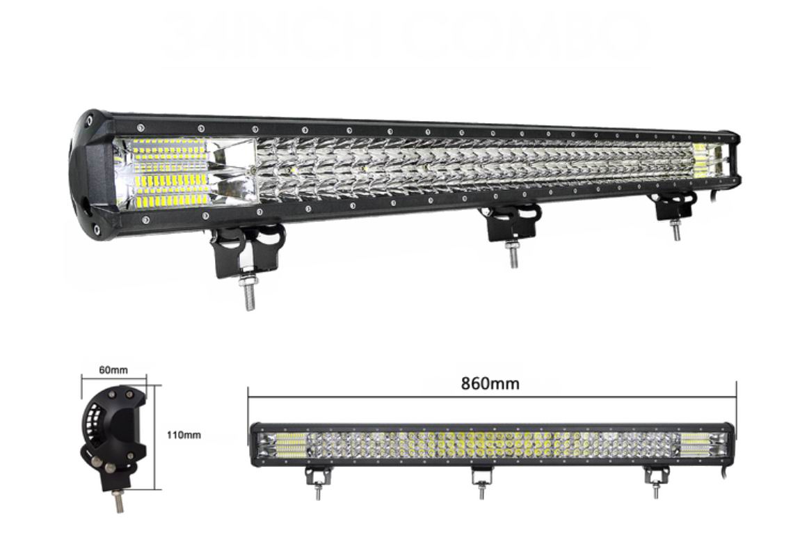 LED Lys bro / lys bar  216 - 288 - 324 - 468 watt 12/24 volt