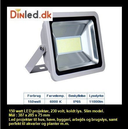 LED slim projektør 150 watt