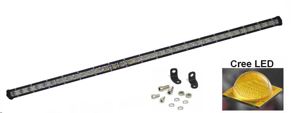 Super slim 36 - 54 - 72 - 90 - 108 - 126 - 144 watt single row LED Lys bro / lys bar