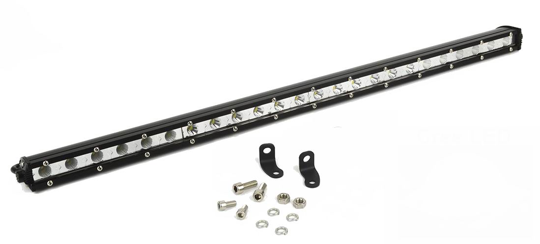 Super slim 36 - 54 - 72 - 90 - 108 - 126 - 144 watt single row LED Lys bro / lys bar