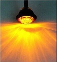 Rund LED markeringslygte, 24v