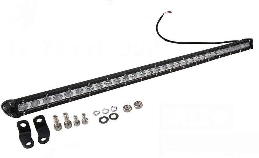 Super slim 36 - 54 - 72 - 90 - 108 - 126 - 144 watt single row LED Lys bro / lys bar