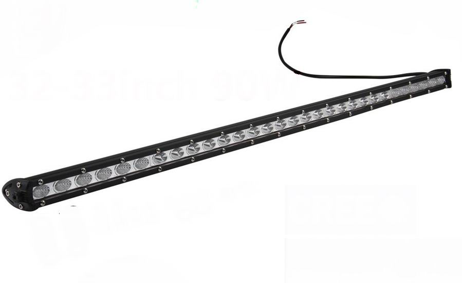 Super slim 36 - 54 - 72 - 90 - 108 - 126 - 144 watt single row LED Lys bro / lys bar