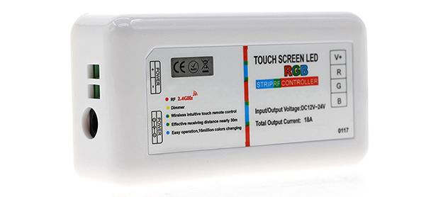 RF controller til RGB strips med touch fjernbetjening
