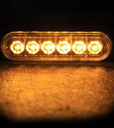 6 LED Markeringslys 12v - Kraftig model